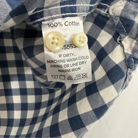Tradlands Marine Cotton Gingham Plaid Button Down Shirt - Picture 9 of 9